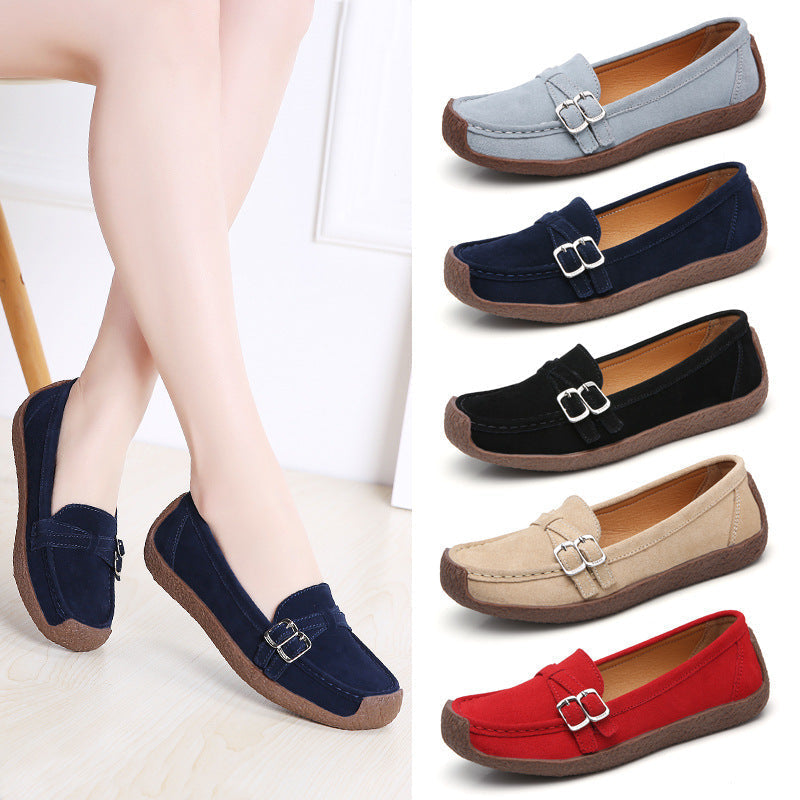 Premium Leather Flat-Bottomed Casual Shoes Premium Leather Flat-Bottomed Casual Shoes
