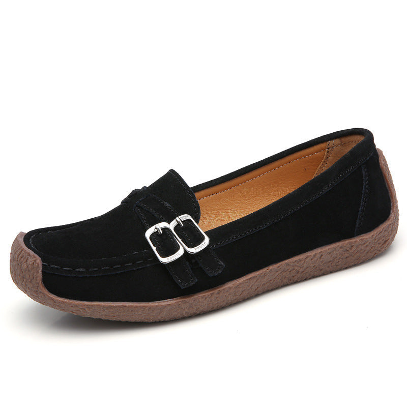 Premium Leather Flat-Bottomed Casual Shoes Premium Leather Flat-Bottomed Casual Shoes