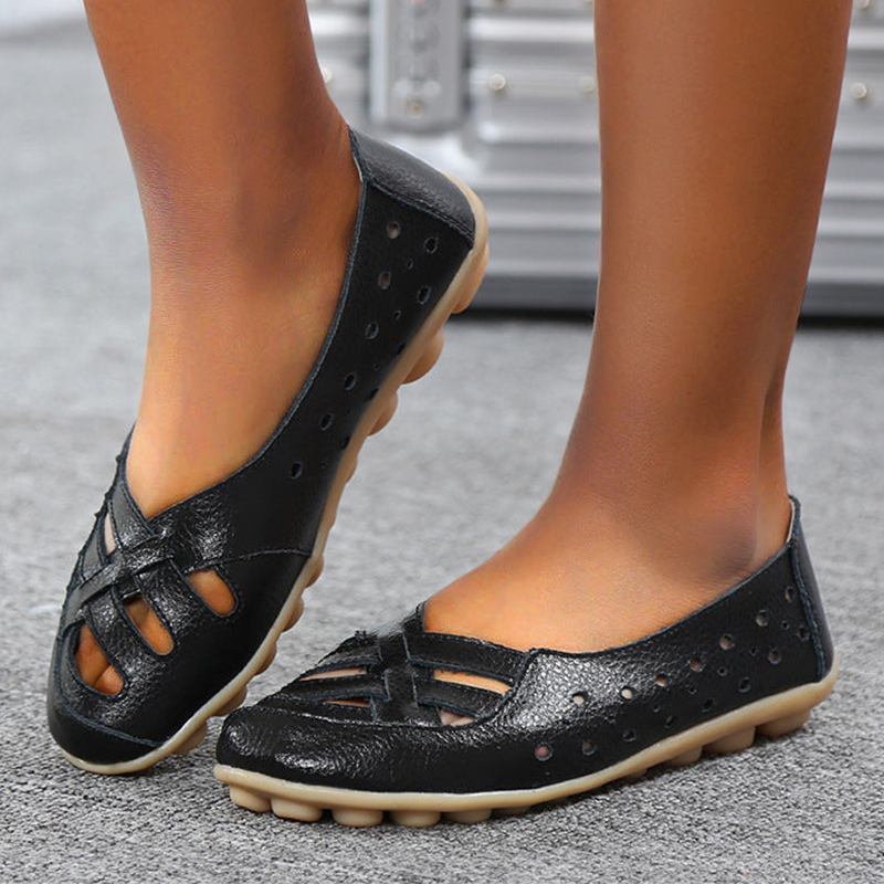 Summer Flat-Bottomed Hollow Shoes Women's Shoes Summer Flat-Bottomed Hollow Shoes Women's Shoes
