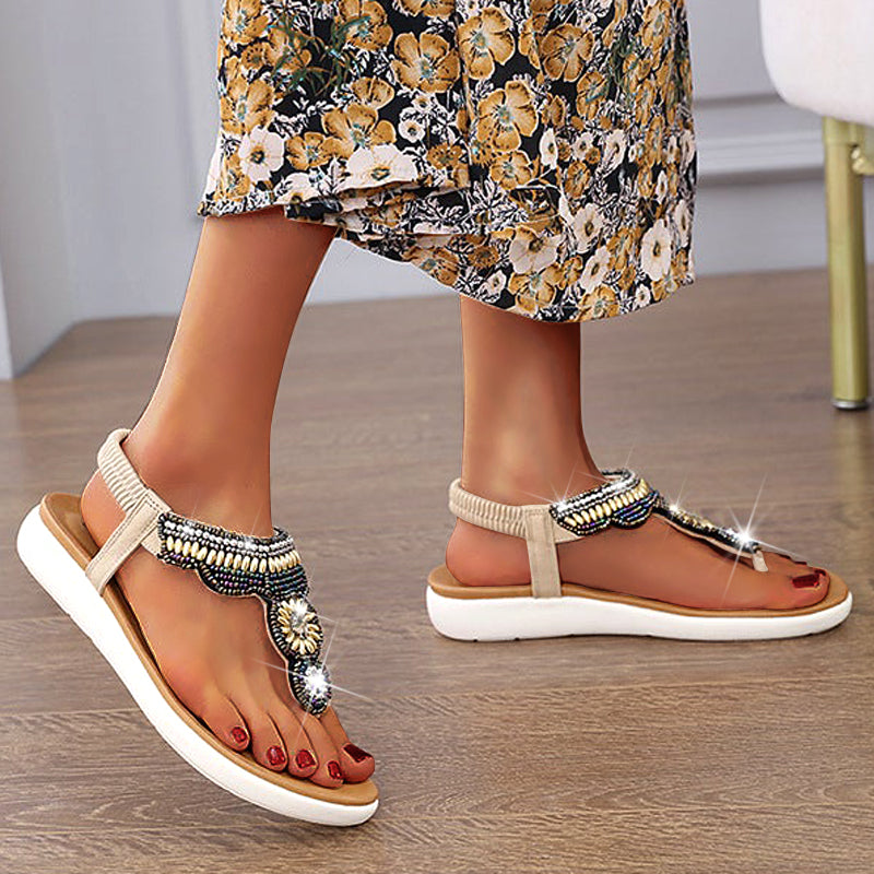 Bohemia Women Ladies Fashion Flat Sandals Bohemia Women Ladies Fashion Flat Sandals