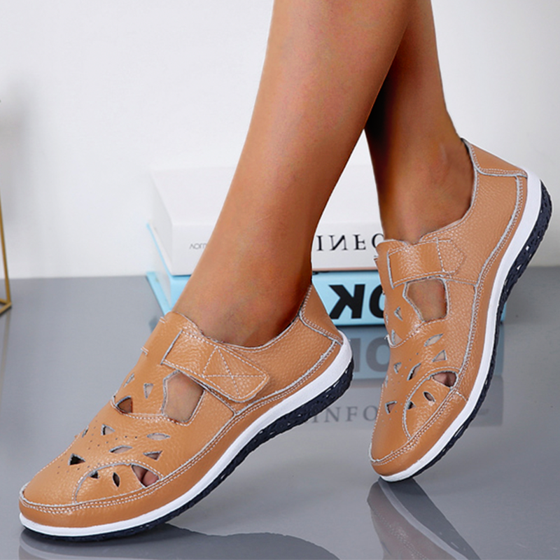 Retro Soft Soled Hollow Sandals Retro Soft Soled Hollow Sandals