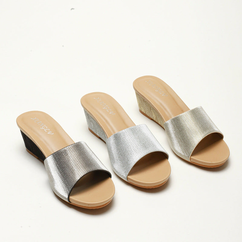 Premium Bling Platform Pantofle Soft Hawaiian Slides