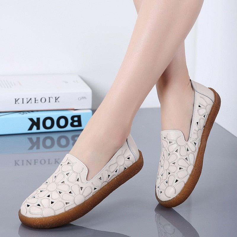 Summer Breathable New Slip On Shoe Women Customizable Spring Style Flat Shoes Summer Breathable New Slip On Shoe Women Customizable Spring Style Flat Shoes